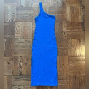 Electric Blue One-Shoulder Dress